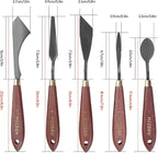 MEEDEN 5 Pieces Painting Knife Set Versatile Stainless Steel Spatula Palette - Image 2