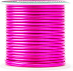 Mandala Crafts 13 Gauge Hot Pink Anodized Aluminum Craft Wire, 60 FT | Colored - Image 2