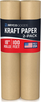 Bryco Goods Brown Kraft Packing Paper Rolls by BrycoGoods
