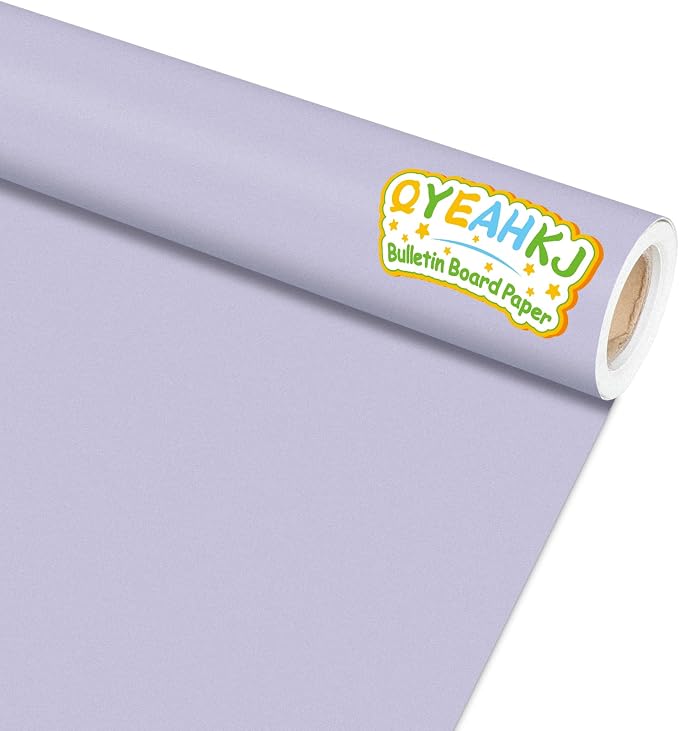 Light Purple Bulletin Board Paper Roll Lavender Bulletin Board Background Paper by Qyeahkj
