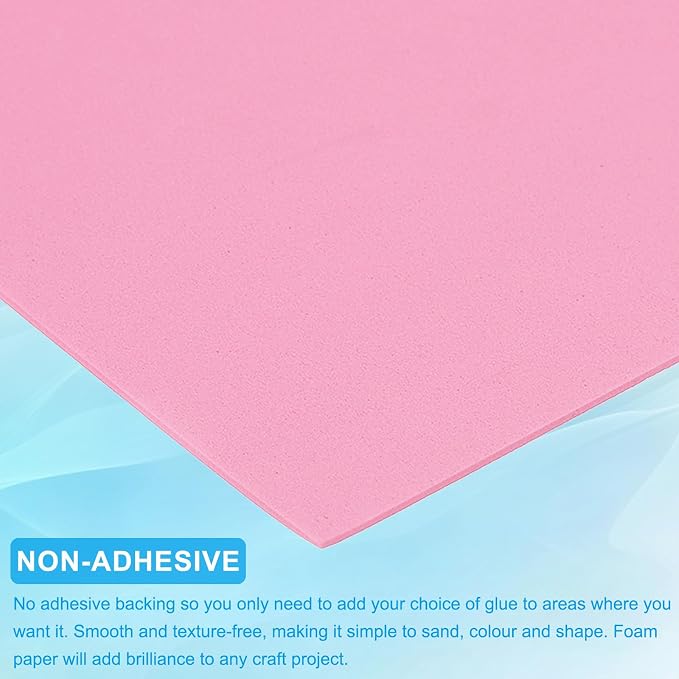 PATIKIL EVA Foam Sheet 10Pcs 12x8 Inch 2mm Thick Pink | Easy Cutting EVA Foam - Image 4