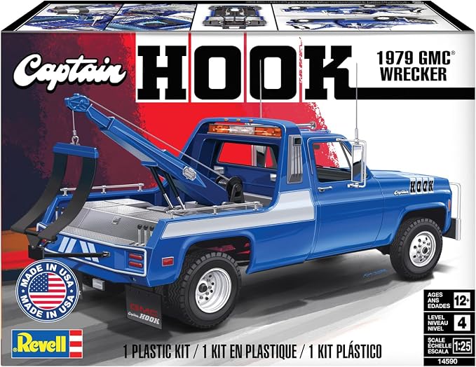 Revell 14590 1979 GMC Wrecker “Captain Hook” 1:25 Scale 57-Piece Skill Level 4 - Image 2