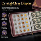 Coin Collection Book Holder for Collectors, 200 Pockets Collecting Album& 30 - Image 9