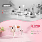 2 Packs Acrylic Display Stand Riser, 3 Tier Perfume Organizer Cupcake Stand | - Image 5