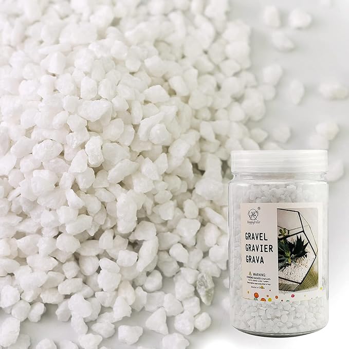 1.1 LB White Succulent Cactus Soil Cover Gravels, Decorative Small Rock | - Image 9