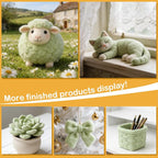Light Green Wool for Needle Felting, 3.5oz Felting Wool, Soft Wool Batting for - Image 3