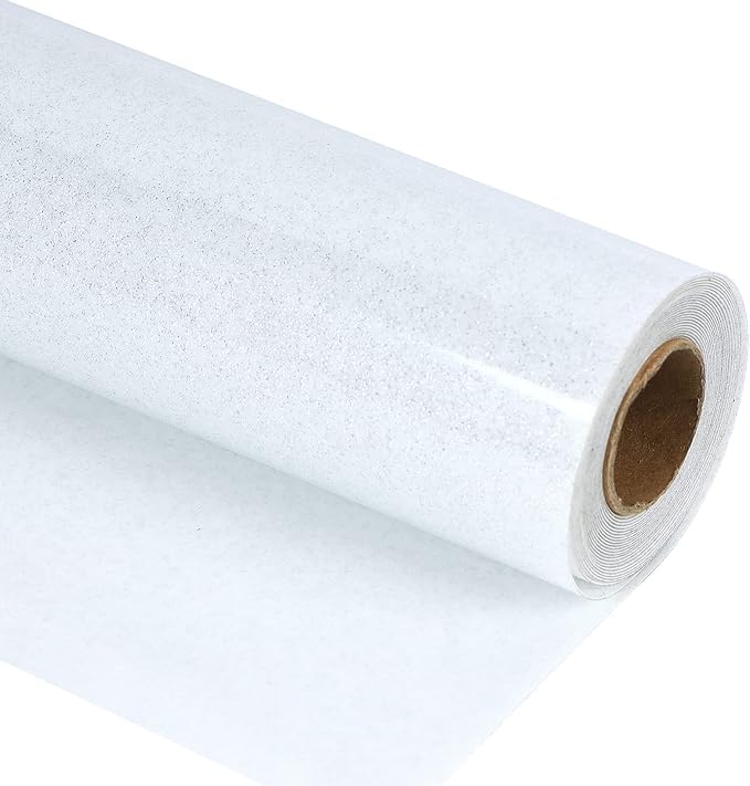 guangyintong Glitter White Heat Transfer Vinyl HTV Rolls by guangyintong