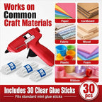 Mini Hot Glue Gun Kit with 30 Glue Sticks and Carrying Case, 15W Fast - Image 4