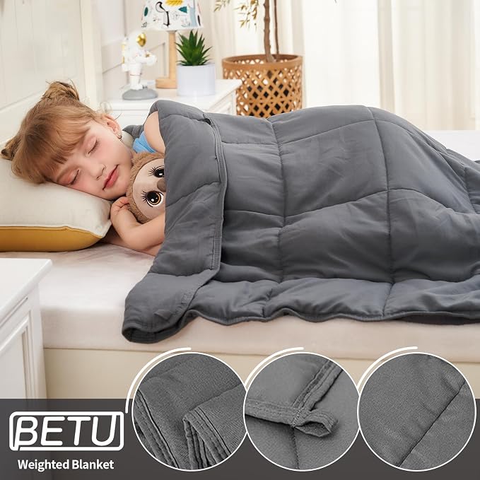 Weighted Blanket Kids 3lbs, Cooling Heavy Throw Blanket - Image 5
