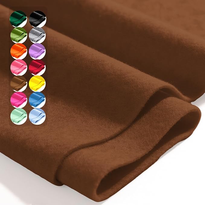Coca Mocha 36" X 36" Felt Fabric Sheet by Luceinvita
