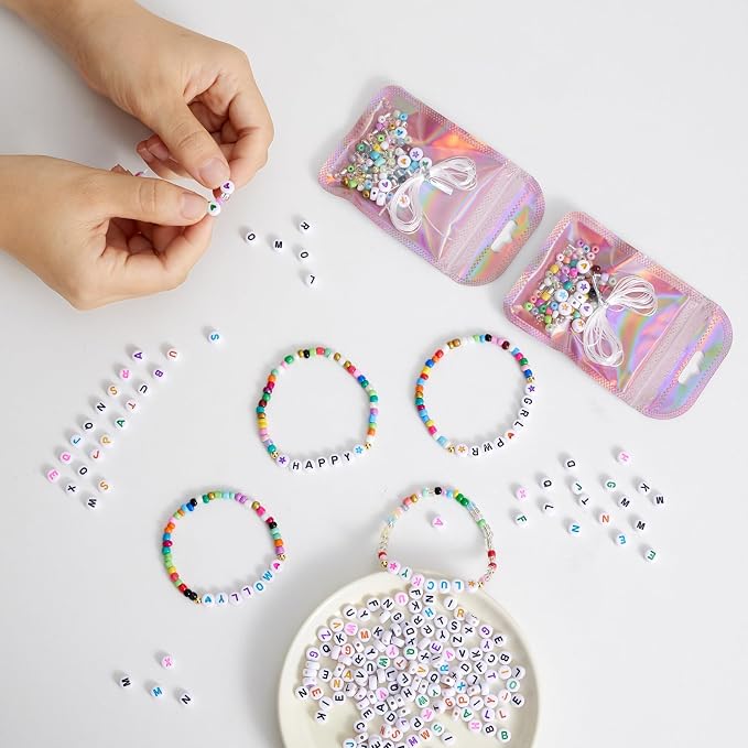 HMHOOXU 24 Set Friendship Bracelet Making Kit Party Favor DIY Jewelry Supplies - Image 4