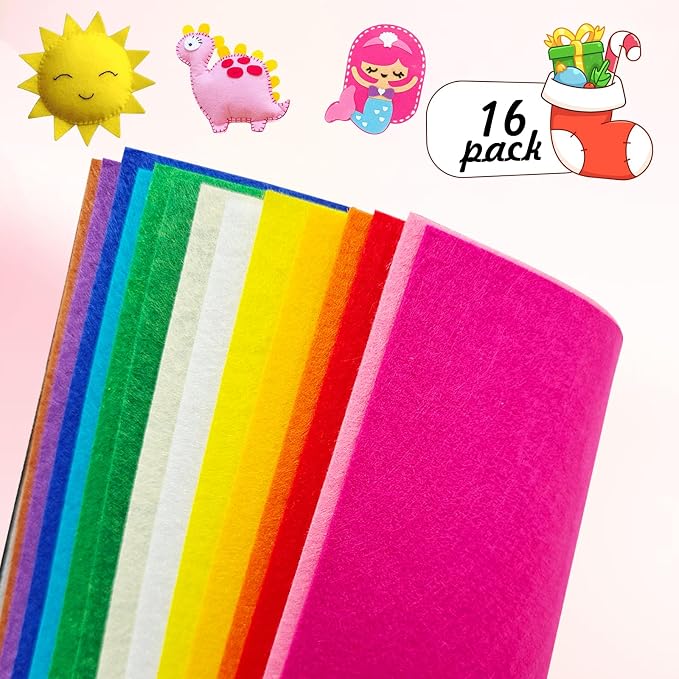 Jtnohx Felt for Crafts, Craft Felt Square for Sewing - Image 4