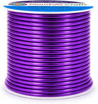 Mandala Crafts 12 Gauge Purple Anodized Aluminum Craft Wire, 60 FT | Colored - Image 2