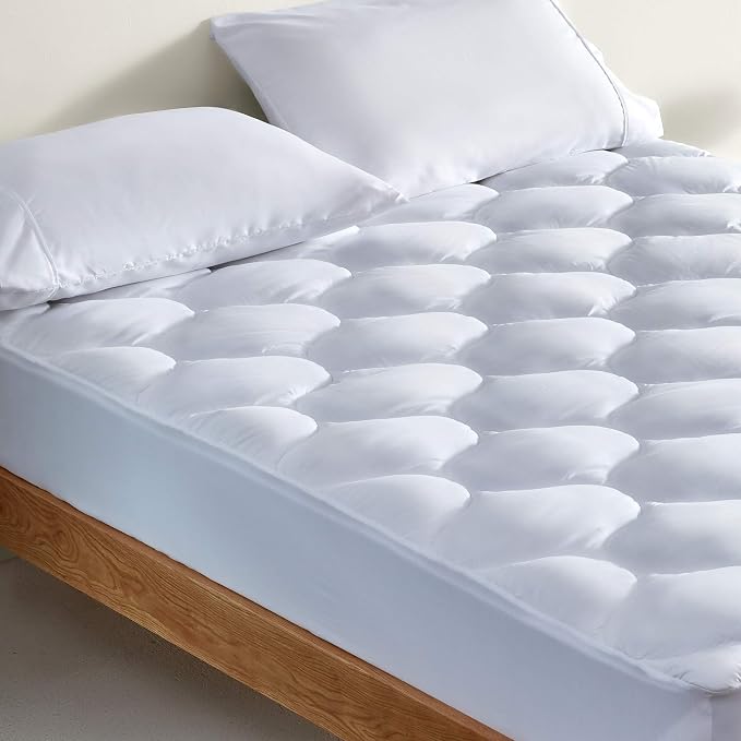 SLEEP ZONE Quilted Fitted Mattress Pad Cover Cal King - Image 4