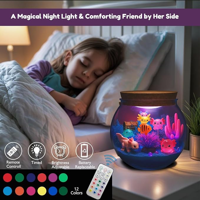 Axolotl Gifts for Girls & Boys – DIY Glow Jar Toy - Image 4