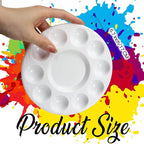 FANDAMEI 20 PCS Round Plastic Paint Tray Palettes, Paint Palette Tray, Painting - Image 2