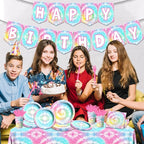 142Pcs Tie Dye Birthday Party Decorations, Colorful Birthday Party Supplies - Image 4