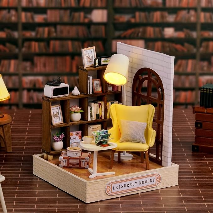 CUTEROOM DIY Doll House Miniature Furniture Wooden House Kit - Image 3