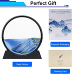 Coitak Moving Sand Art Picture, Round Glass Dynamic Sand Picture, Desktop Sand - Image 7