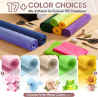 Soft Felt Fabric Sheet 18" x 36", 1.6mm Acrylic Craft Felt, Olive Green | Soft - Image 5