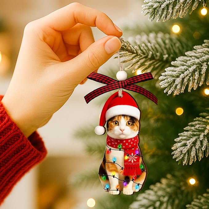 Calico Cat Ornament - Image 5