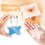 Yinkin 50 Pcs 5.5 oz Star Sand Art Bottles Plastic Clear Sand Bottles - Image 3