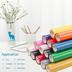 Light Blue Permanent Adhesive Vinyl Roll - Image 2