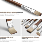 Fuumuui 25pcs Paint Brush Set, Professional 9 Shapes - Image 2