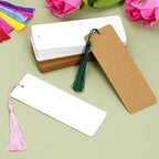 choyaxo 120 Pcs Kraft Paper Blank Bookmarks - Image 3
