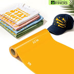 VINYL FROG Yellow Heat Transfer Vinyl Roll 12" x5ft Matte HTV Vinyl | Yellow - Image 2