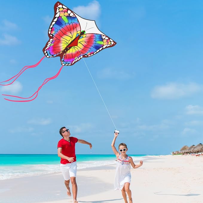 Butterfly Kite for Kids 4-8 8-12, Kid Kites Easy to Fly, Colorful Kite for - Image 7