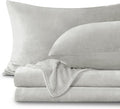 BEDELITE Flannel Sheets King Size Light Grey by BEDELITE