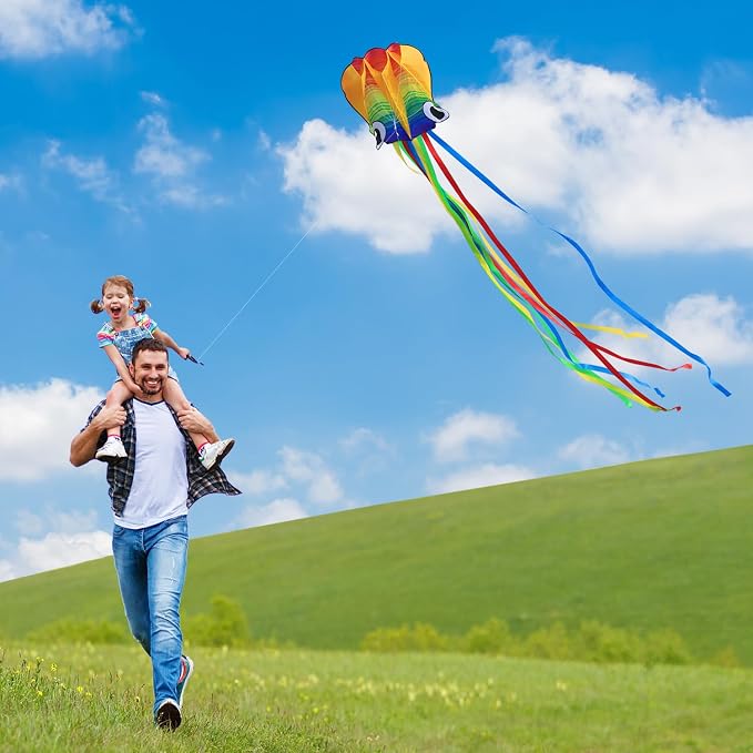 Xida Octopus Kite for Kids Ages 4-8, Professional Kites for Beginners and Adults - Image 3