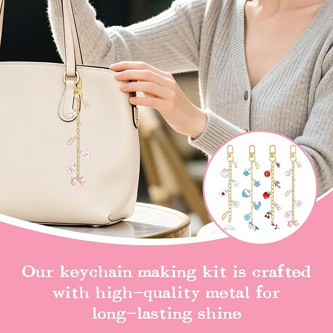 SUTROMA 501pcs Lip Gloss Keychain Making Kit - Image 6