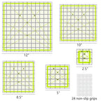 Quilting Rulers, 5 Square Ruler Quilting Templates, Quilting Ruler Acrylic - Image 5