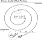 30 Pack 24 Inch Necklace Chain Stainless Steel Link Cable Chain Necklace - Image 2