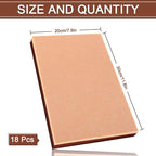 Whaline 18Pcs Felt Fabric Sheets Soft Thick Assorted Brown Craft Felt Pack - Image 2