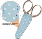 Embroidery Scissors with Leather Scissor Cover Small 3.6 inch Sewing Craft - Image 4