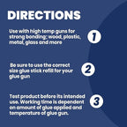 ADHES Mini Size 0.27" x 4" Hot Glue Gun Sticks 100 Pack, and Home Projects - Image 6