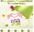Tintnut Grass Green Holographic HTV Vinyl Roll, easy cut & weed, stretch - Image 3