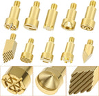 QWORK Pyrography Wood Burning Tips – 23Pcs Multifunctional Copper Crafting Set - Image 5