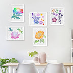 18 PCS Flower Painting Stencils Reusable Stencils - Image 7