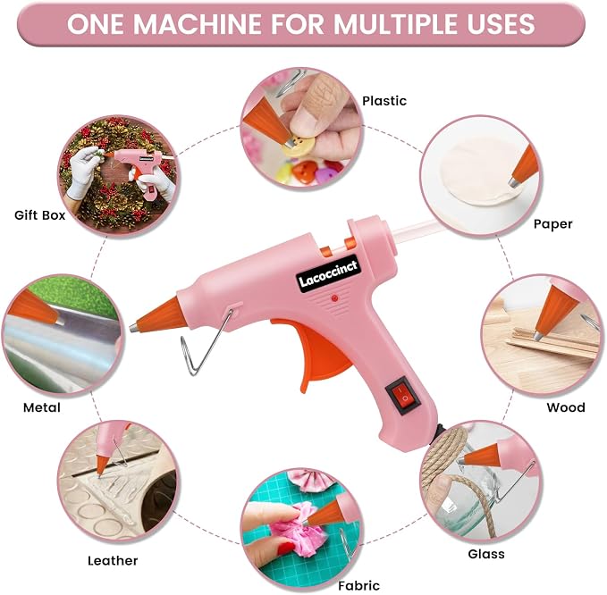 Hot Glue Gun Kit with 30 Glue Sticks, 20W Mini Glue Gun Set | Fast Preheating - Image 5