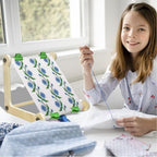 2 Pack Adjustable Wooden Embroidery Stands - Image 5