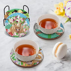 Cumule 8 PCS Cow Diamond Art Coaster - Image 4