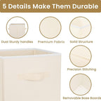 Criusia Storage Cubes, 11 Inch Clothes Storage Bins - Image 4