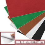 Bonsicoky White Self Adhesive Felt Sheets, 10 Pack, A4 Size | Felt Fabric - Image 3