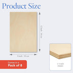 Baltic Birch Plywood, 6 mm 1/4 x 12 x 8 Inch Craft Wood, CNC Cutting and Wood - Image 2