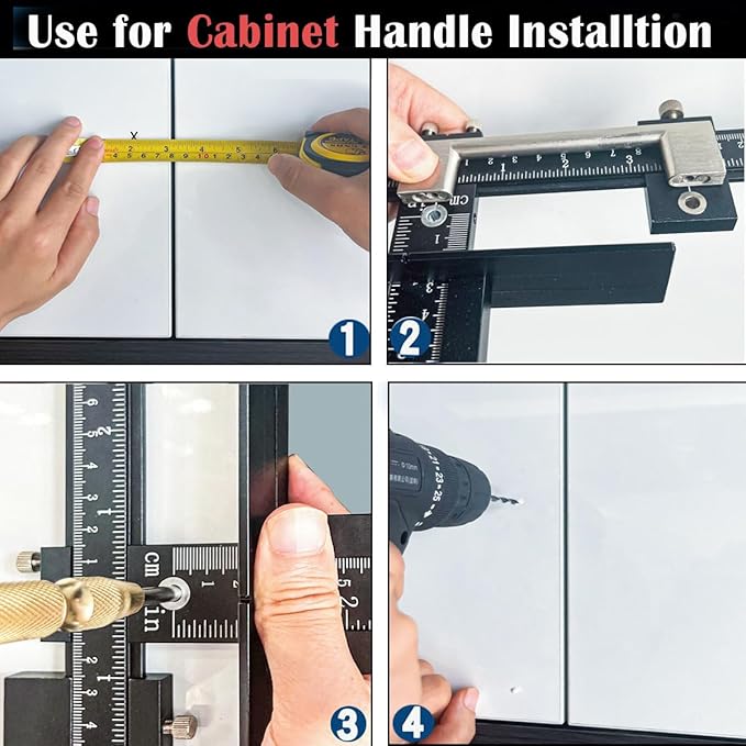 King&Charles Aluminum Cabinet Hardware Jig&Auto Center Punch | Avoid Jitter - Image 5