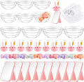 Teenyyou 10 Set Tie Dye Purple Spa Party Supplies by Teenyyou